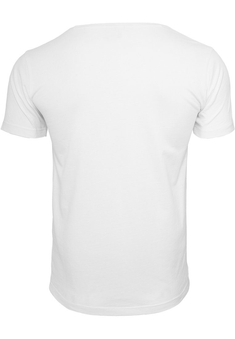 CLASSICS (1-tlg) URBAN Synthetic Pocket white/black Leather Tee T-Shirt T-Shirt