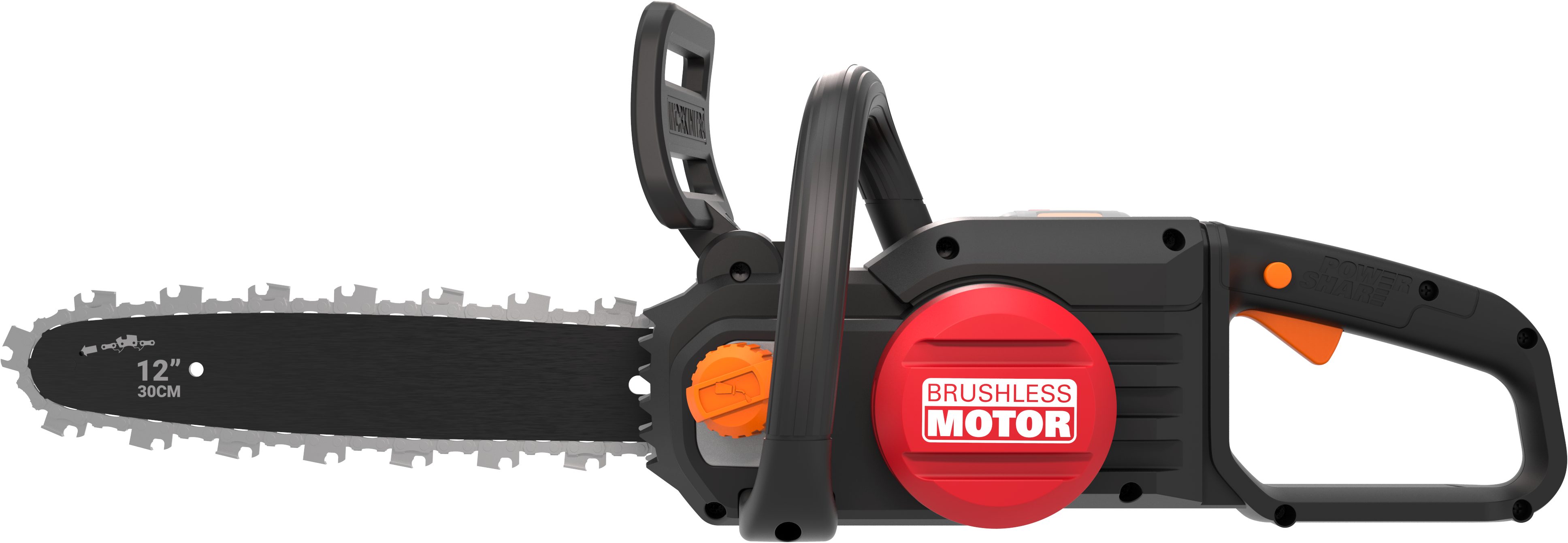 Worx Akku-Kettensäge WG350E.9 Nitro Profi, 30 cm Schwertlänge, leistungsstarke Holzsäge, 10m/s, ohne Akku und Ladegerät