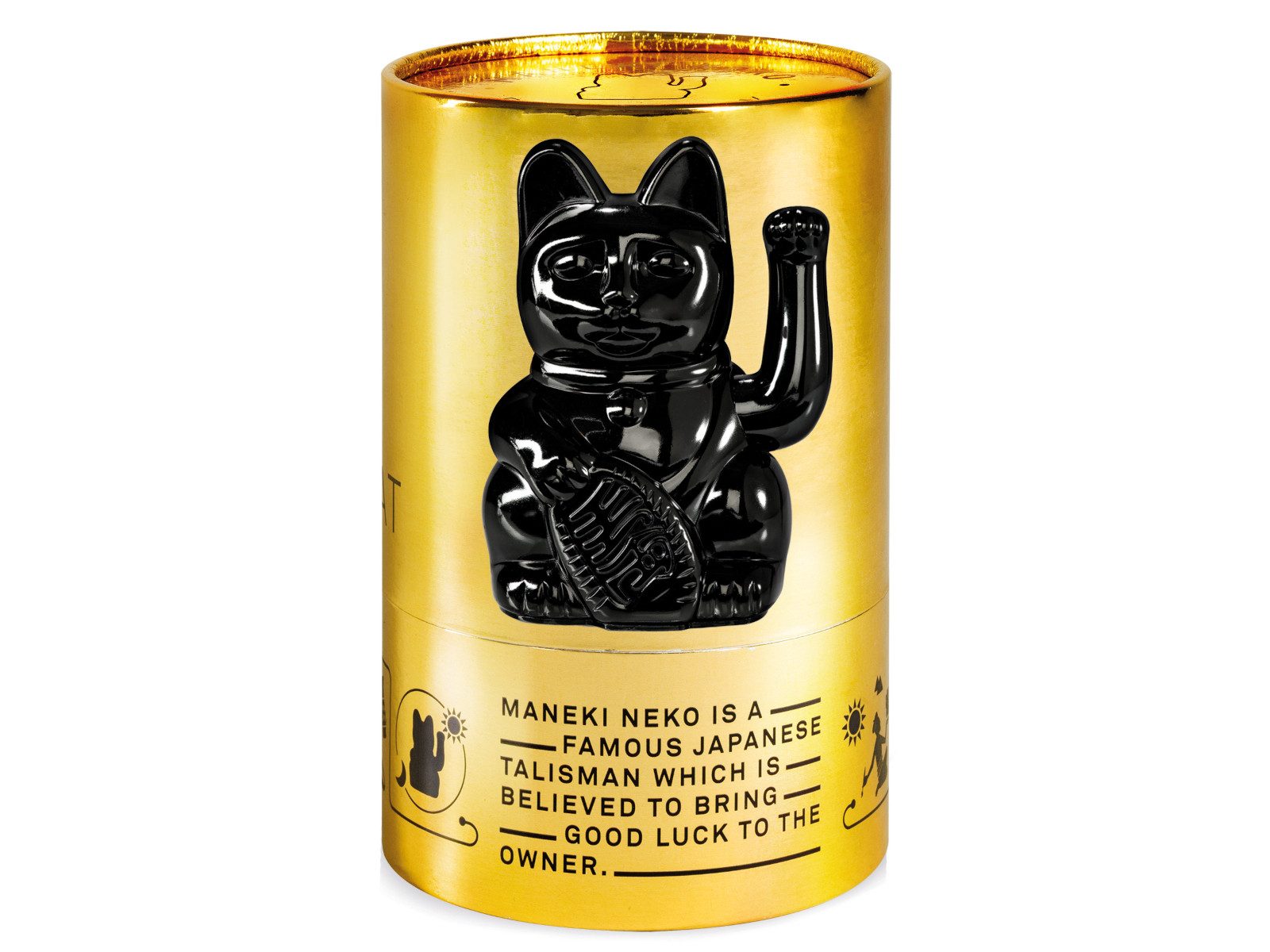 Donkey Products Dekofigur Lucky Cat Egypt Winkekatze schwarz 15cm günstig online kaufen