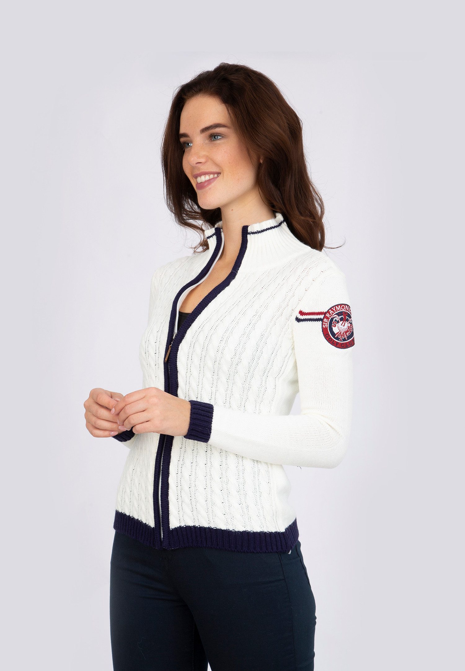 SIR RAYMOND TAILOR Strickjacke Scottie mit hochwertigem Reißverschluss – Bild 2 von 4