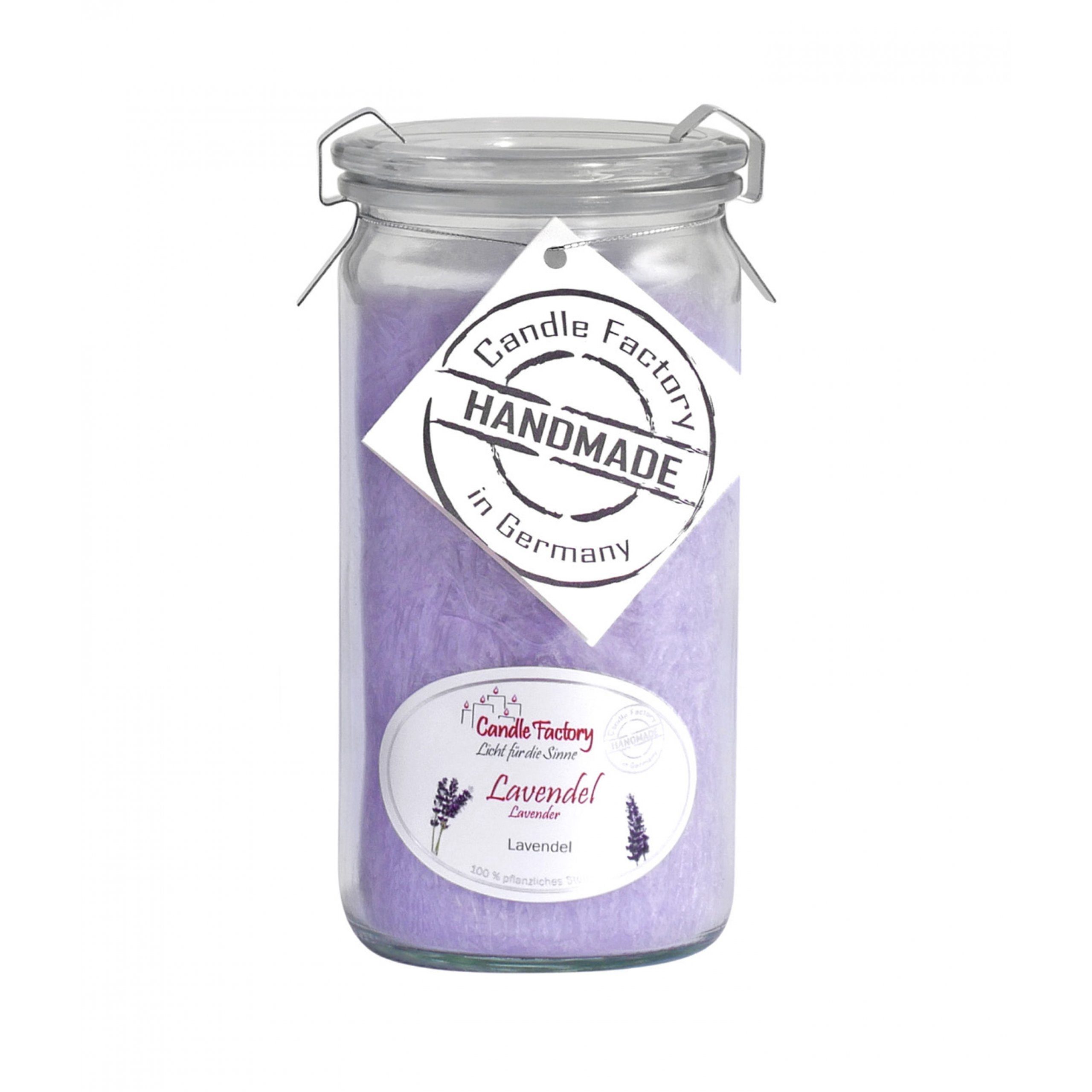 Candle Factory Duftkerze Candle Factory Mini Jumbo Lavendel Duftkerze Dekokerze 307-042