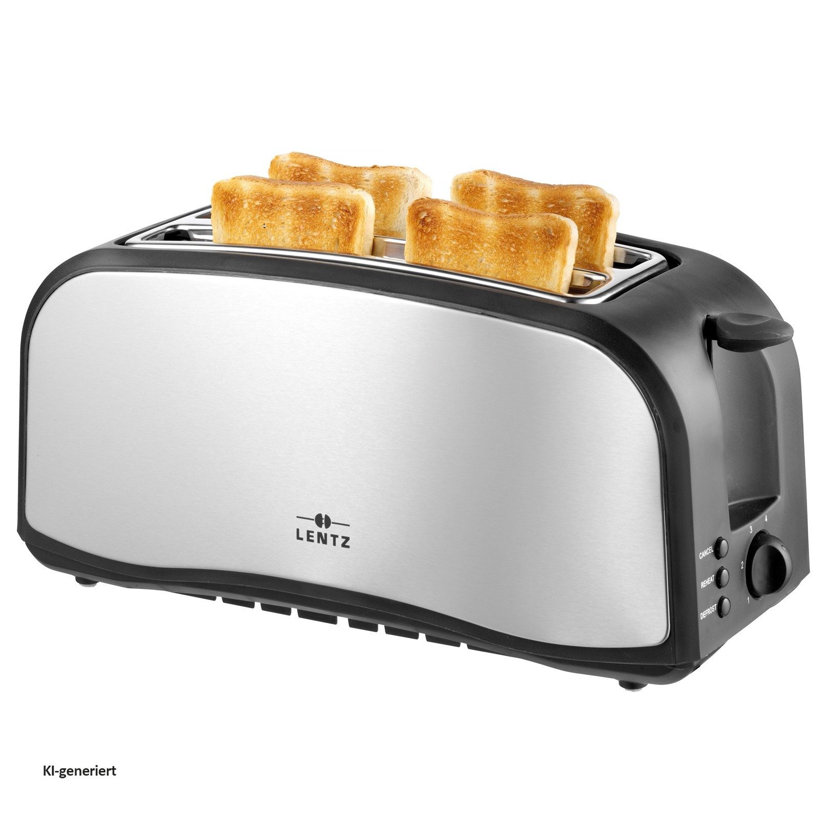 Lentz Toaster Toaster für 4 Scheiben, 1400 W