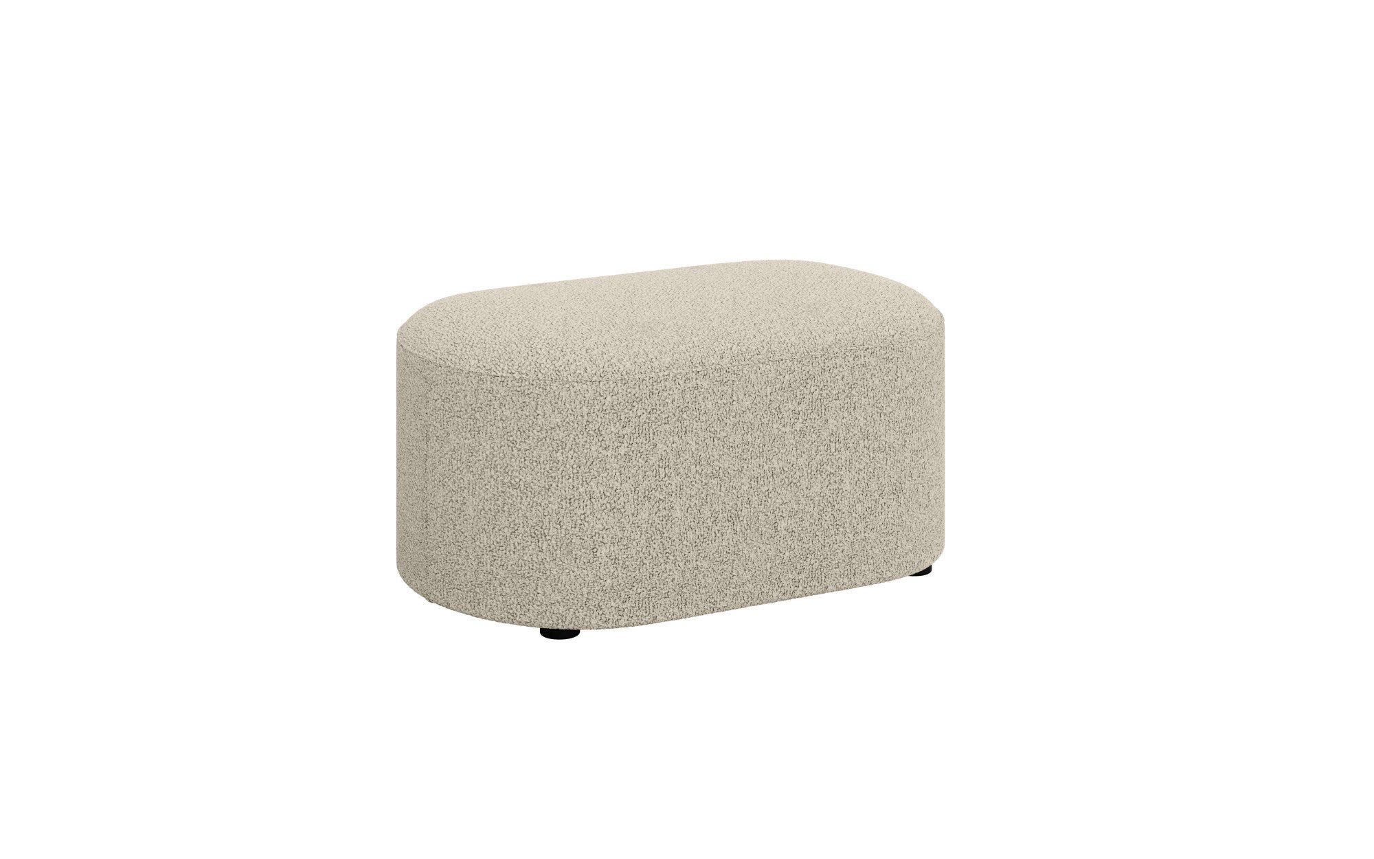 OTTO home Polsterhocker Polsterhocker Tvinne, mit Wellenunterfederung, passend zum Ecksofa, auch in Bouclé, B/T/H: 90/50/44 cm