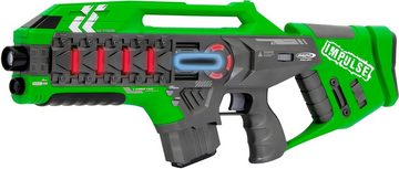 Jamara Laserpistole Impulse Laser Gun Rifle blau/grün (Set, 2-tlg)