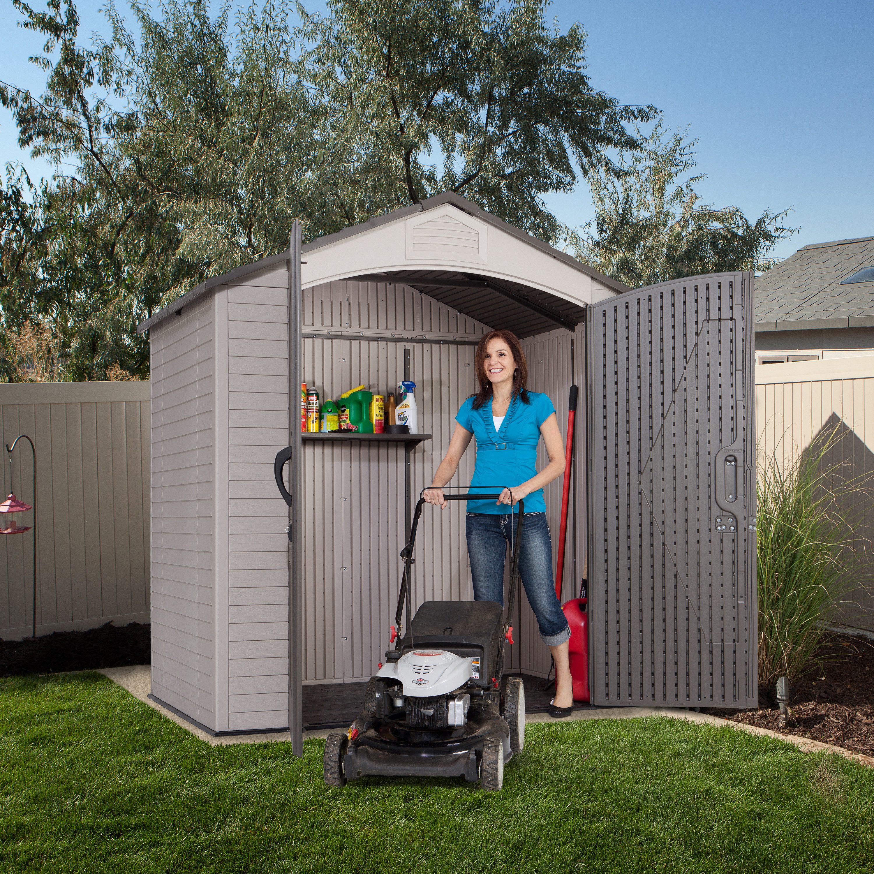 Lifetime Gerätehaus Starlet, BxT: 214,6x142,5 cm, Kunststoff, 143x214x228 cm