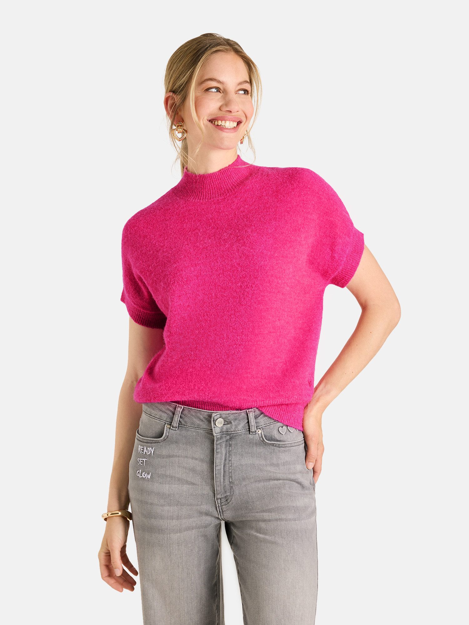Lieblingsstück Kurzarmpullover BangaL mit Alpakawolle und Wolle