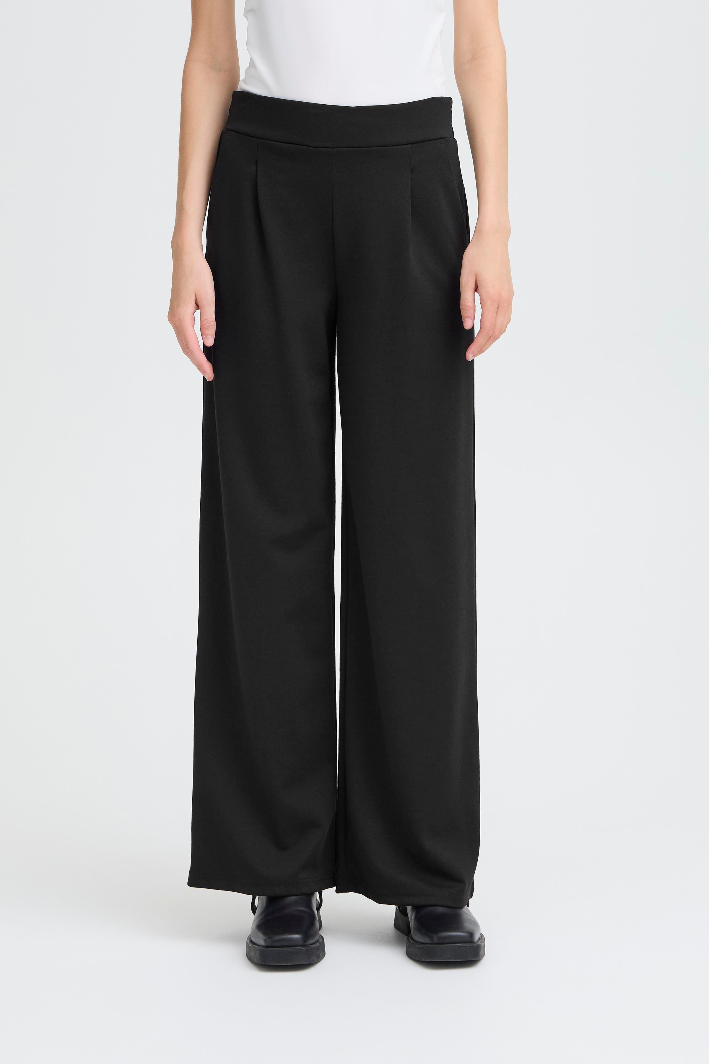 ICHI Schlupfhose IHKATE SUS LONG WIDE PA2 Materialmix, Straight fit