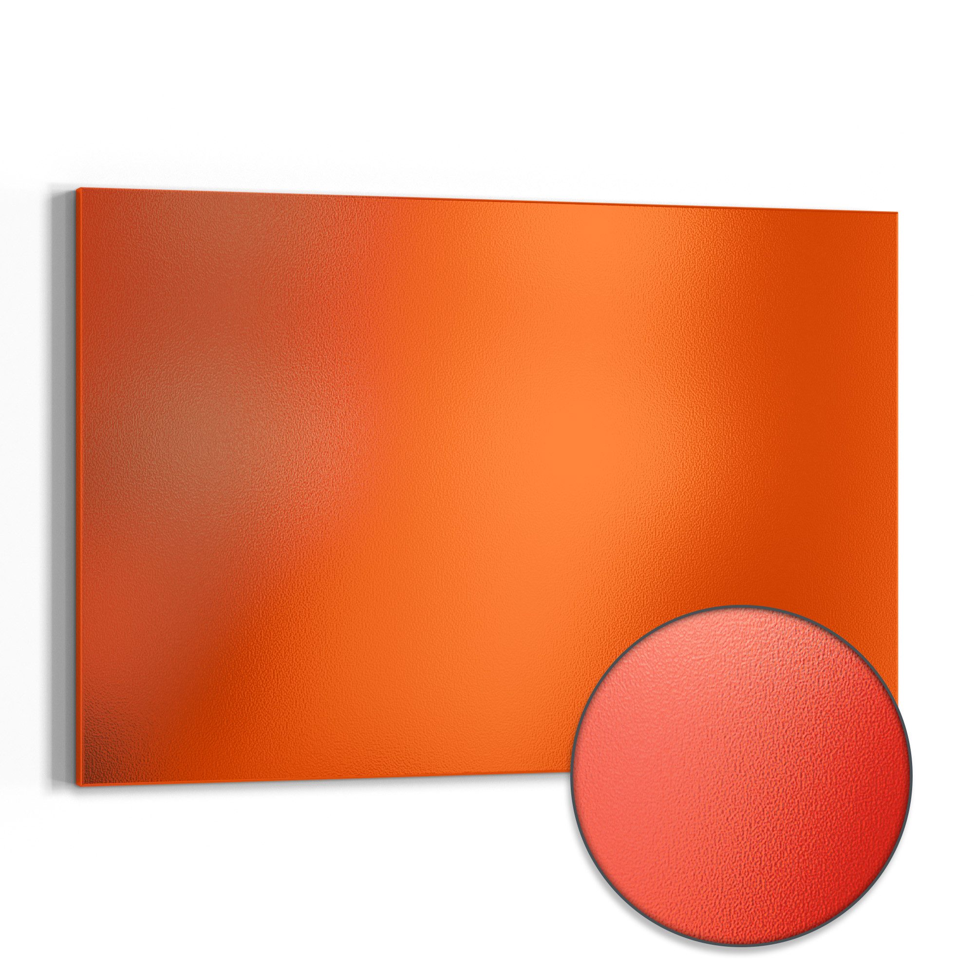 DEQORI Magnettafel 'Unifarben - Orange', Metall Whiteboard für alle Magnete, Magnetboard magnetisch