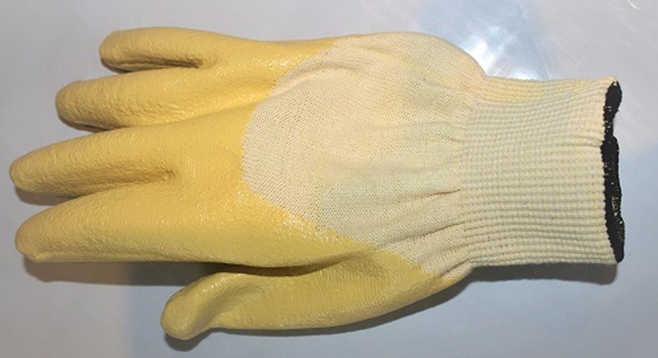 myMAW Schnittschutzhandschuhe KCL K-NIT 861 gelb Arbeits-Handschuhe Gr. 10 Schnittschutzhandsc…