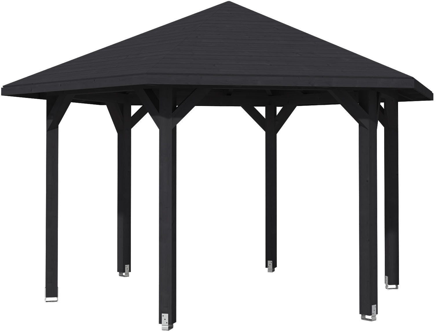 Skanholz Pavillon Nancy 3, 6-Eck, BxT: 480x416 cm