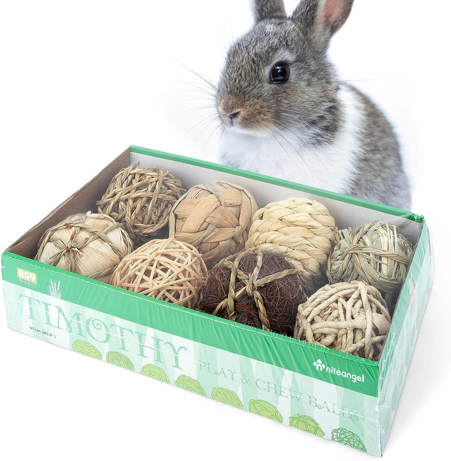Kleintierkäfig Natürliches Kauspielzeug für Kleintiere (8