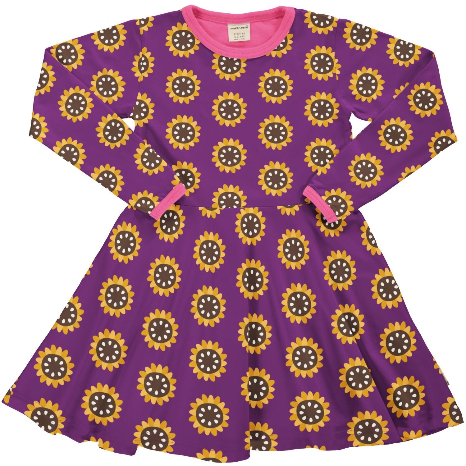 Maxomorra Jerseykleid Garden Sunflower