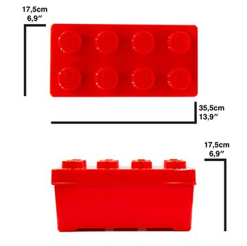 LEGO® Aufbewahrungsbox Original LEGO Aufbewahrungsbox (Rot, Medium)