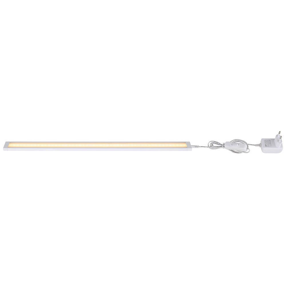 GLOBO LIGHTING Unterschrankleuchte, LED-Leuchtmittel fest verbaut, Warmweiß, Unterbauleuchte Schrankleuchte Küchenlampe LED weiß Anbaulampe 50 cm