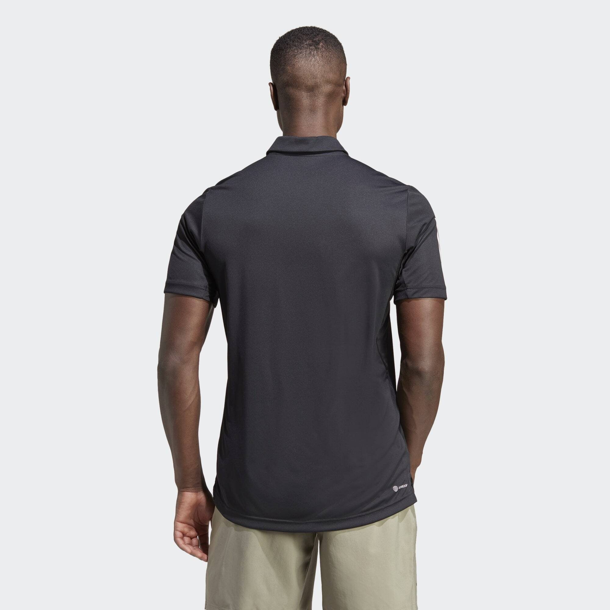 POLOSHIRT TENNIS 3-STREIFEN Black Funktionsshirt Performance CLUB adidas