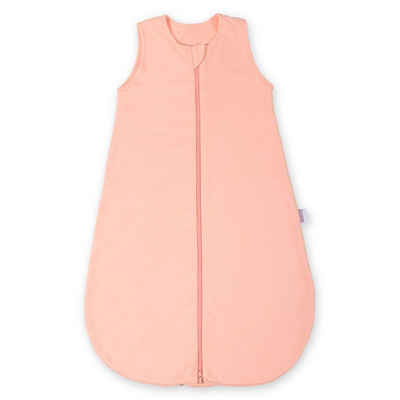 Makian Schlafsack Interlock - Apricot, leichter Baby Sommer Schlafsack ohne Ärmel Gr. 70 cm - 100% Baumwolle