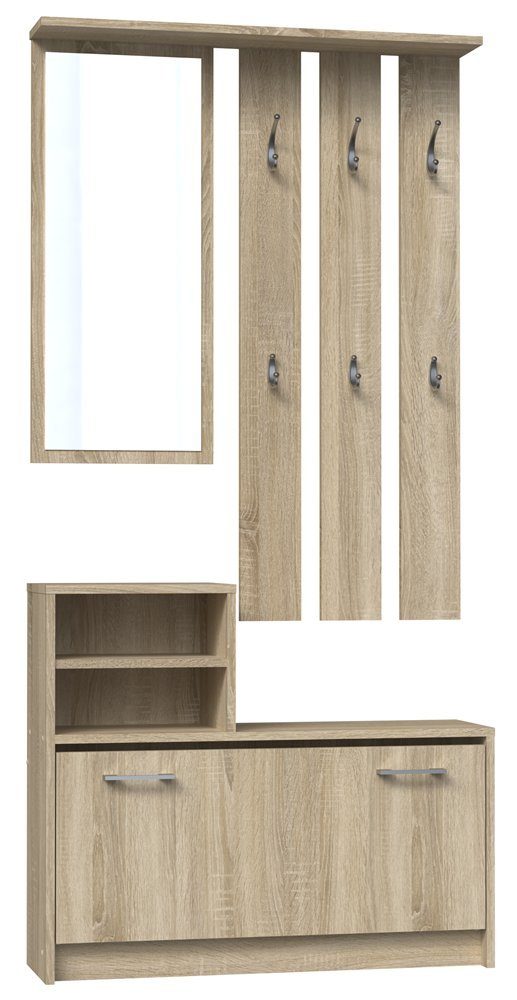 TOPESHOP Garderoben-Set Traumgarderobe: Kleiderschrank, Garderobenständer & günstig online kaufen