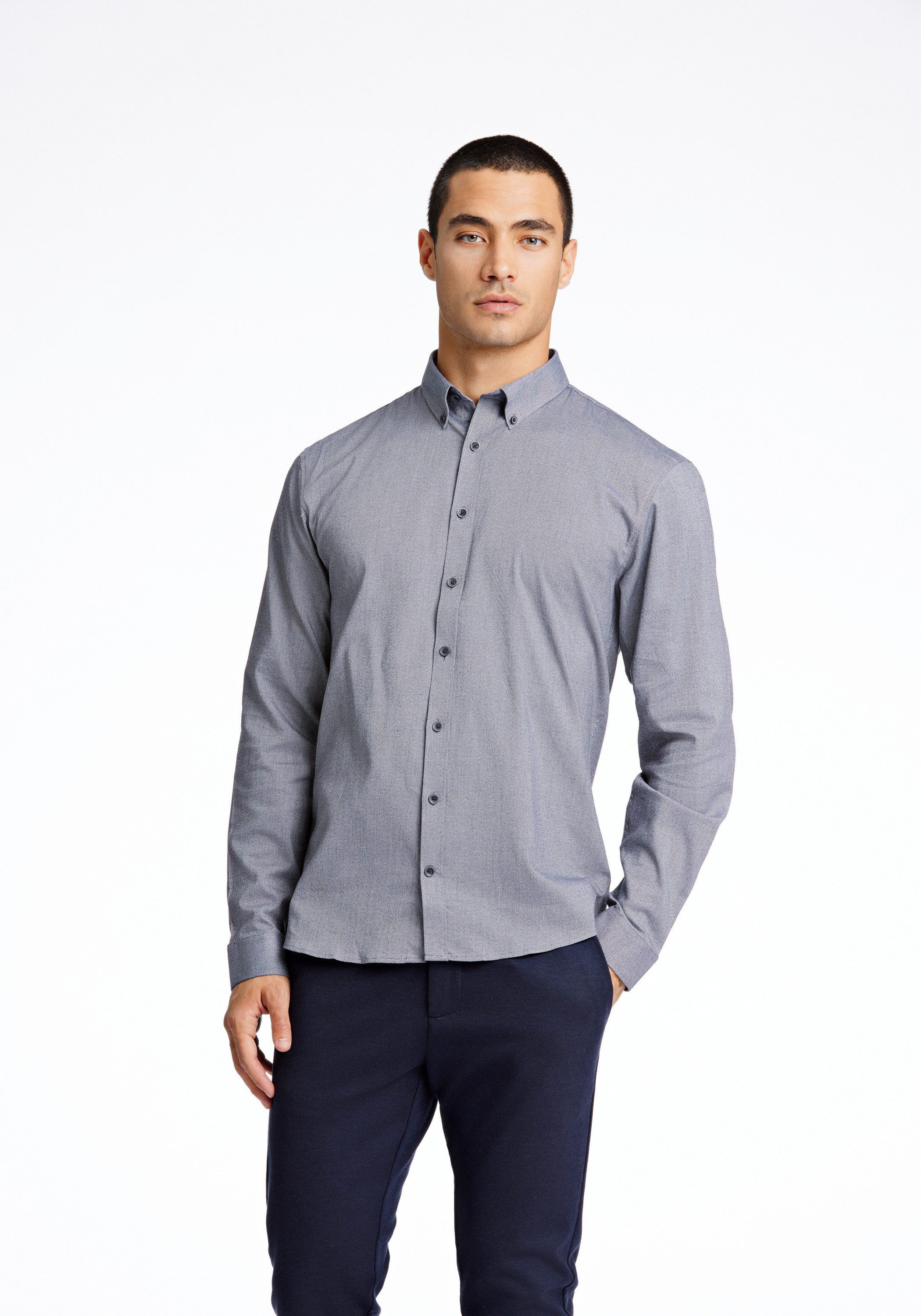 Langarmhemd Freizeithemd (Langarm) Relaxed Fit