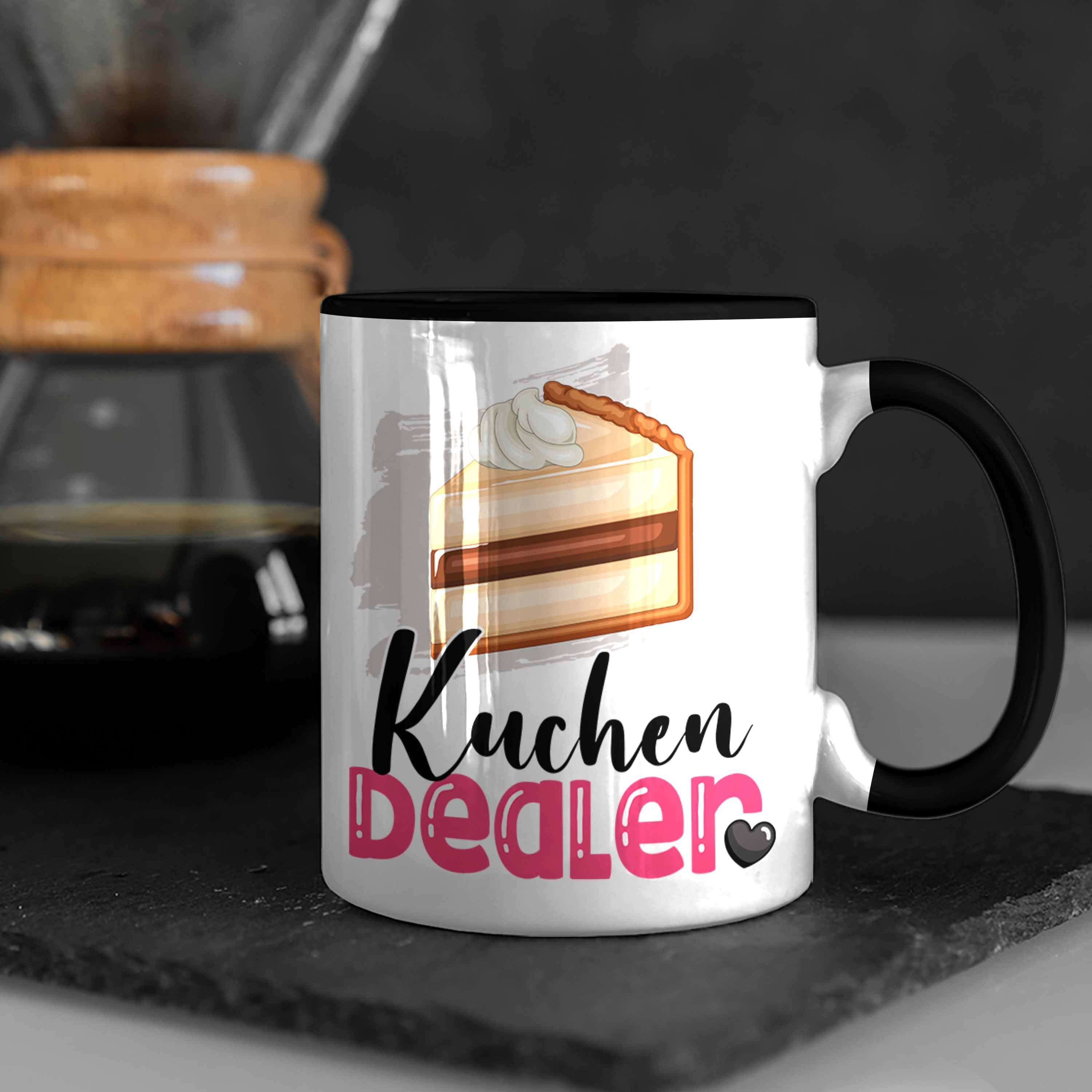 Geburtstag Tasse Schwarz Tasse Dealer Spruch Ges Trendation Kuchenverkäufer Kuchen Geschenk für