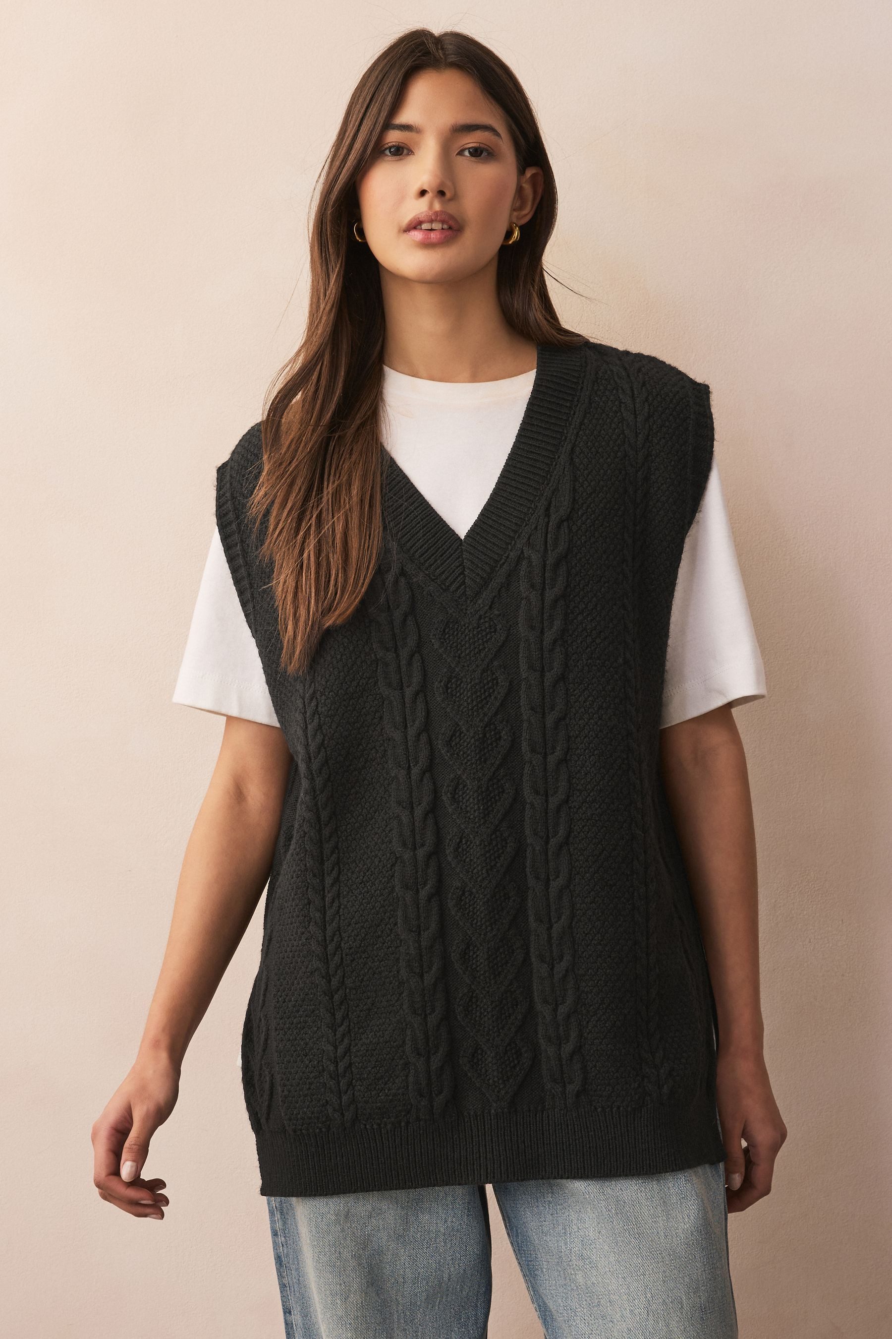 Next Tanktop Tanktop mit Zopfmuster (1-tlg)