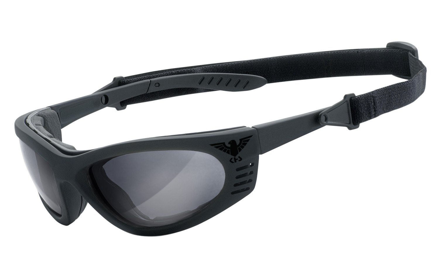 KHS Sportbrille 101 BLACK EDITION PREMIUM, HLT® Qualitätsgläser