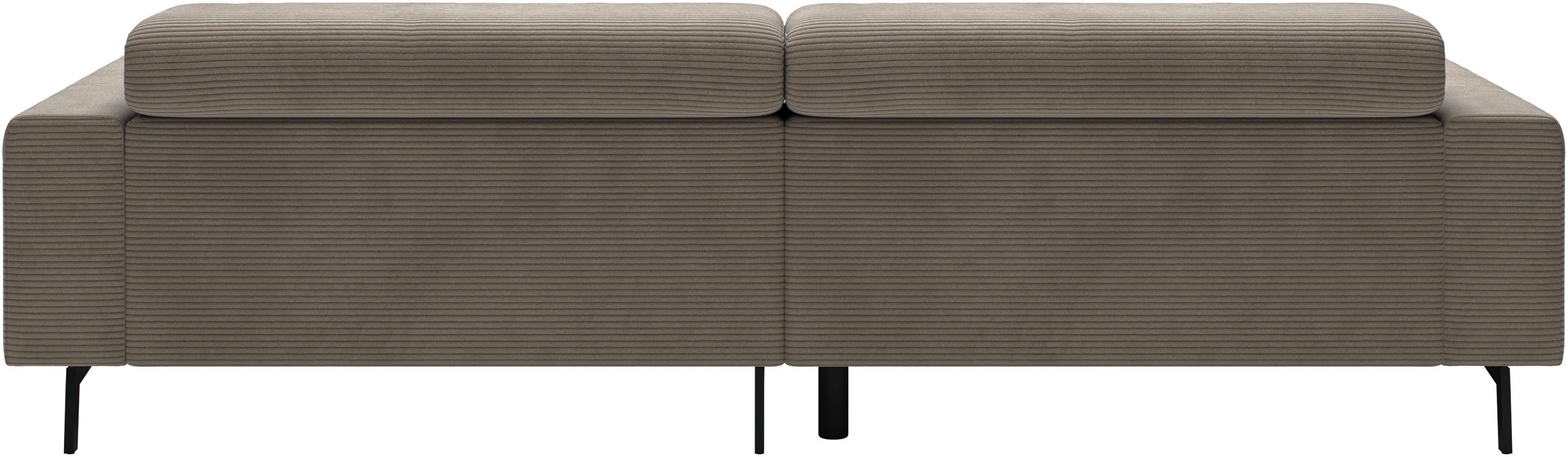 SCHÖNER WOHNEN-Kollektion Ecksofa Tossa, Modernes Design trifft smarte Funktione, Breite 258 cm, 2 Teile, Motorischer Sitzvorzug, Kopfteil-Funktion & Saugroboter-Höhe