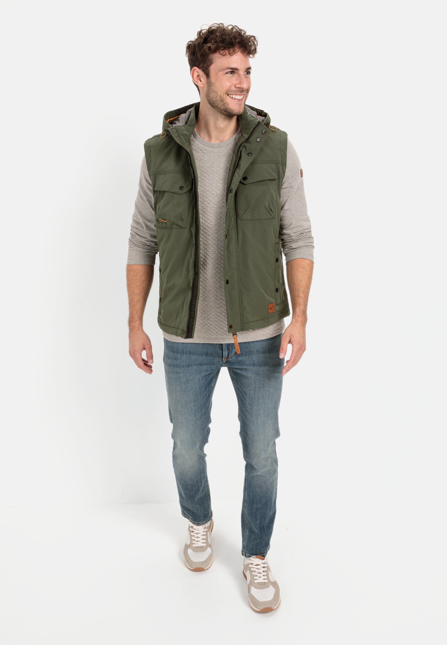 camel active Langarmshirt mit Brusttasche Langarm