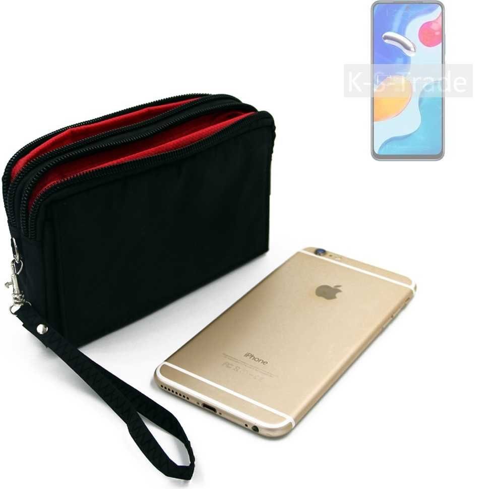 K-S-Trade Handyhülle für Xiaomi Redmi Note 11S Global, Schutz Hülle Handy Hülle Gürteltasche Travelbag Handytasche mit