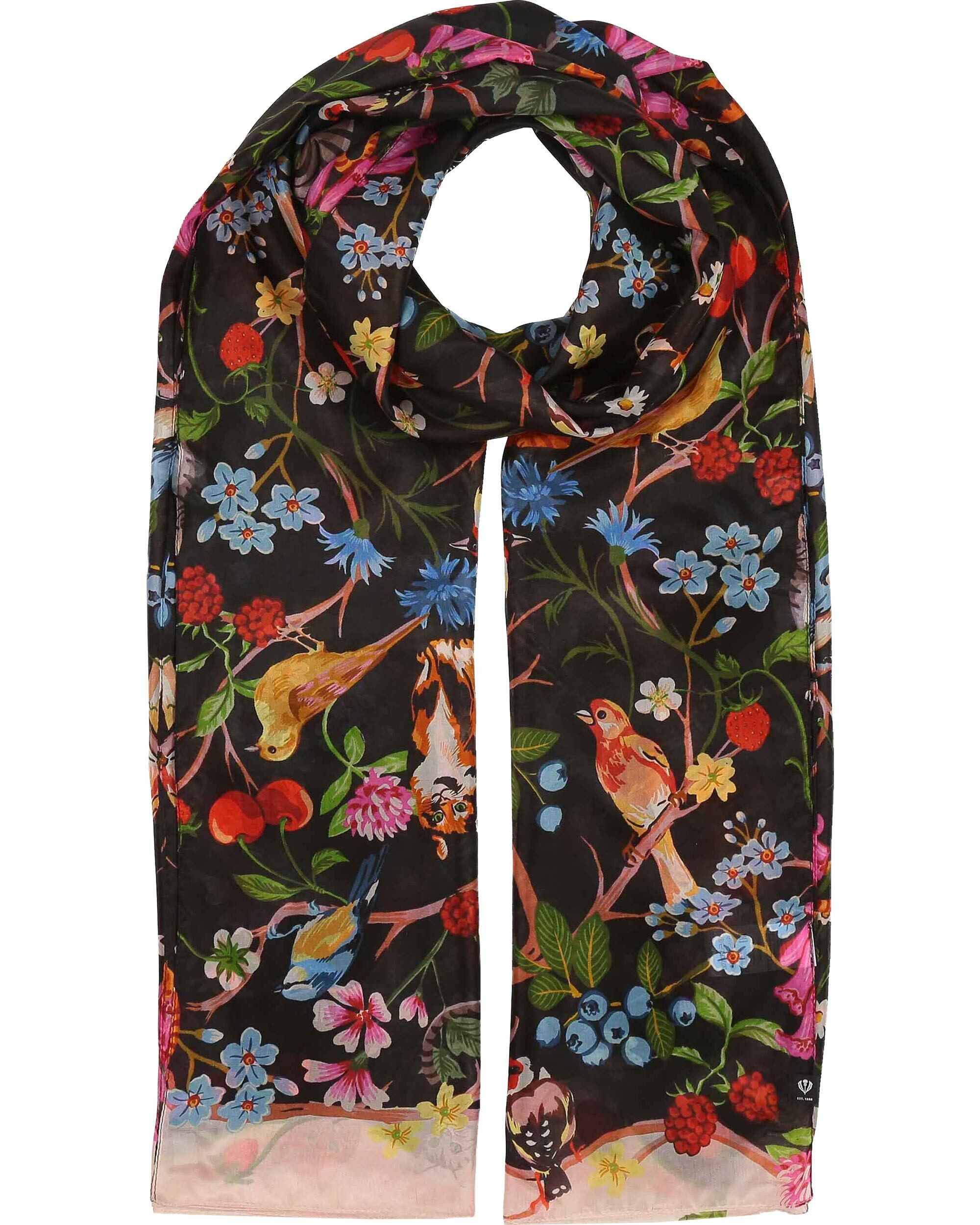 Fraas XXL-Schal XL-Seidenstola mit Pflanzen- und Tier-Design - vielseitig tragbar, (1, keine)