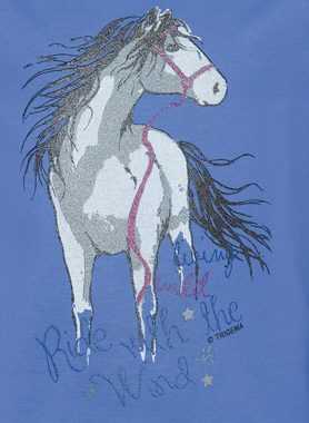 Trigema T-Shirt TRIGEMA T-Shirt mit Pferd (1-tlg)