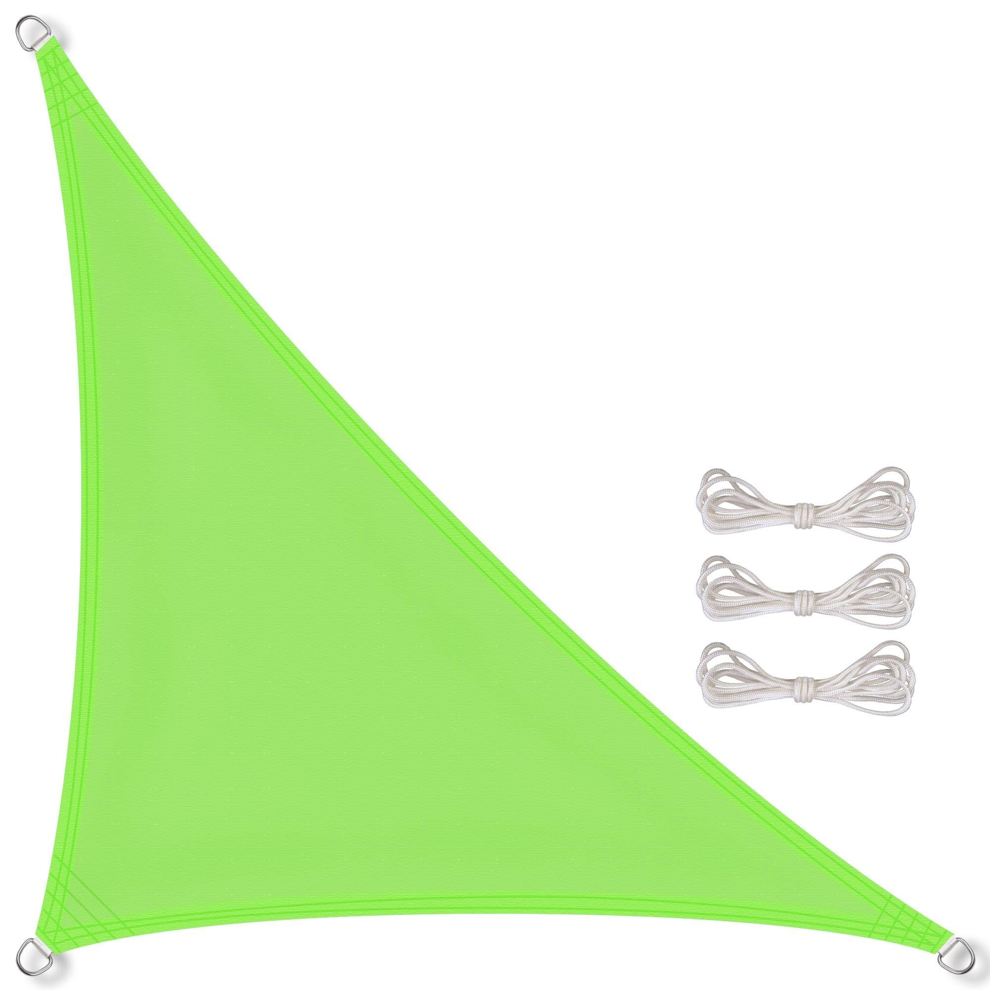 CelinaSun Sonnensegel Sonnenschutz Tarp PES wasserabweisend Dreieck 2,5x2,5x3,5m grün