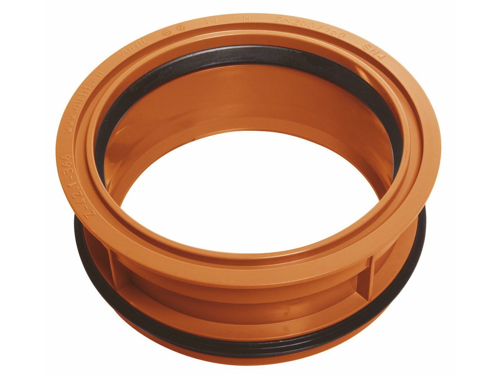 Airfit GmbH & Co. KG Ablaufrohr Abwasser-Innen-Reduzierstück für HT- und KG-Rohr, waagerechter Einbau, KG - 160/125