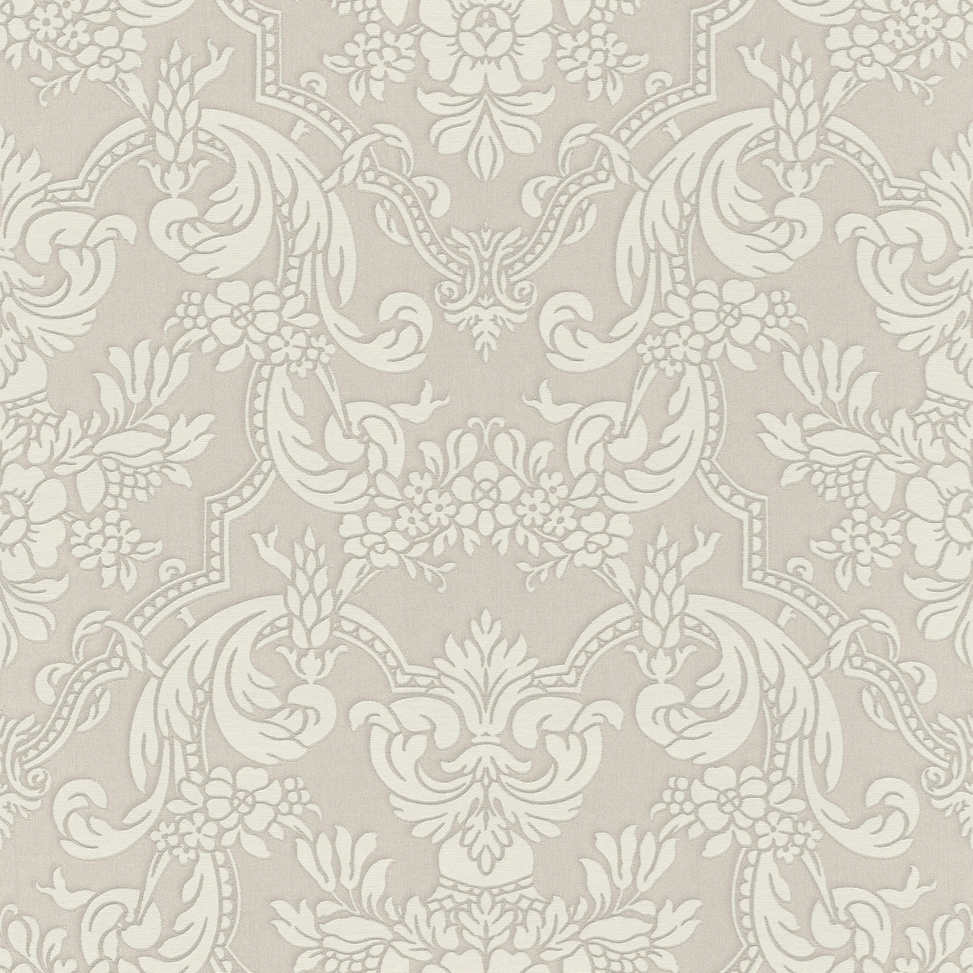 Rasch Vinyltapete Vliestapete Trianon XIII mit barocken Elementen, texturiert, Barock, Klassischer Stil