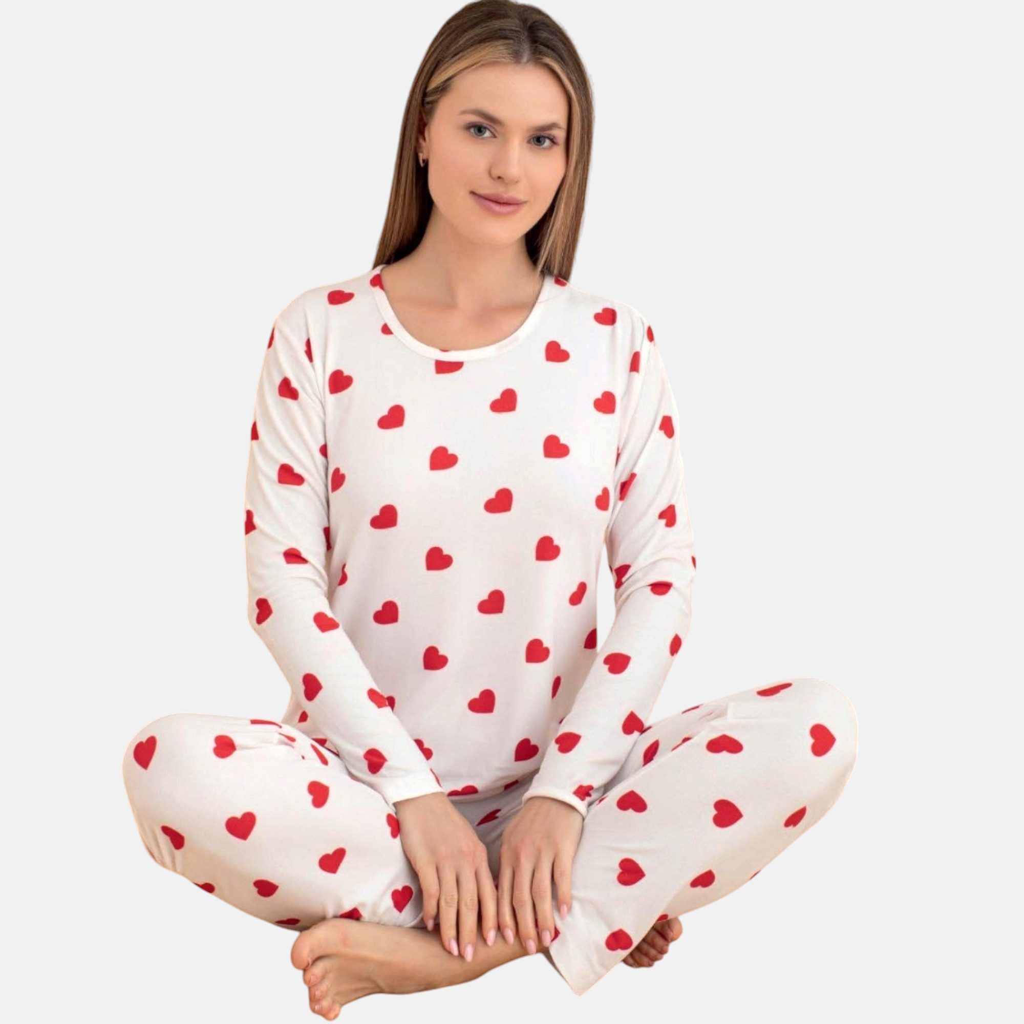 fashionshowcase Pyjama Damen Schlafanzug Set 2-teilig günstig online kaufen