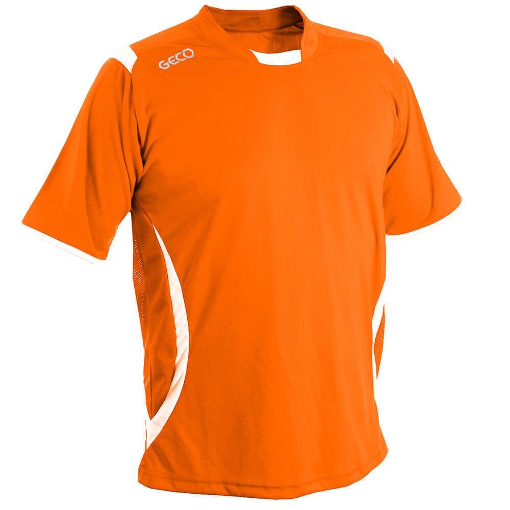 Geco T-Shirt Levante (100% Polyester) orange/weiss Herren