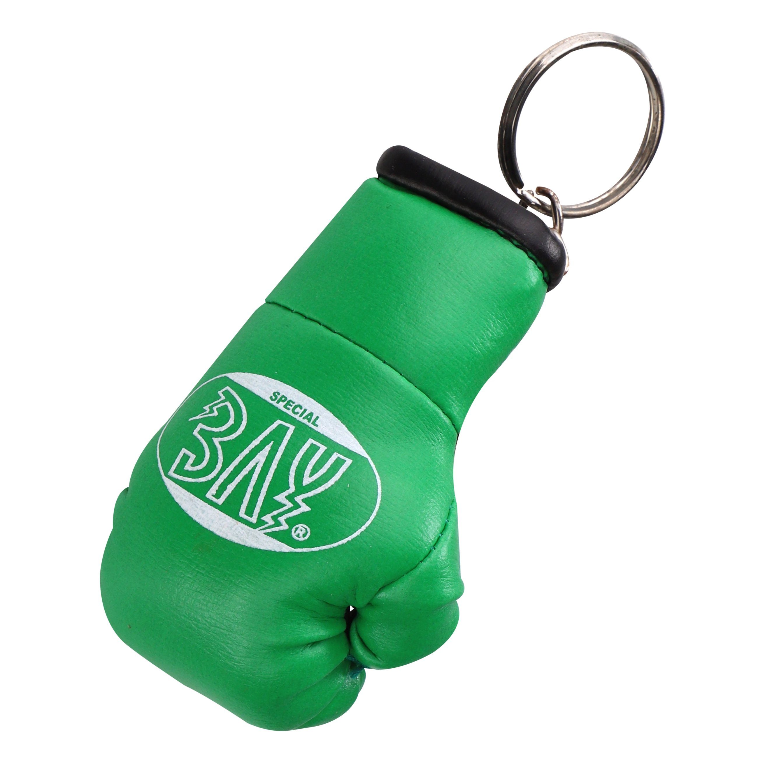 BAY-Sports Schlüsselanhänger Mini- Boxhandschuhe Deko Boxen Geschenk Miniboxhandschuhe (Stück), Geschenkidee, Kampfsport, Kickboxen, Thaiboxen, Muay Thai, MMA grün