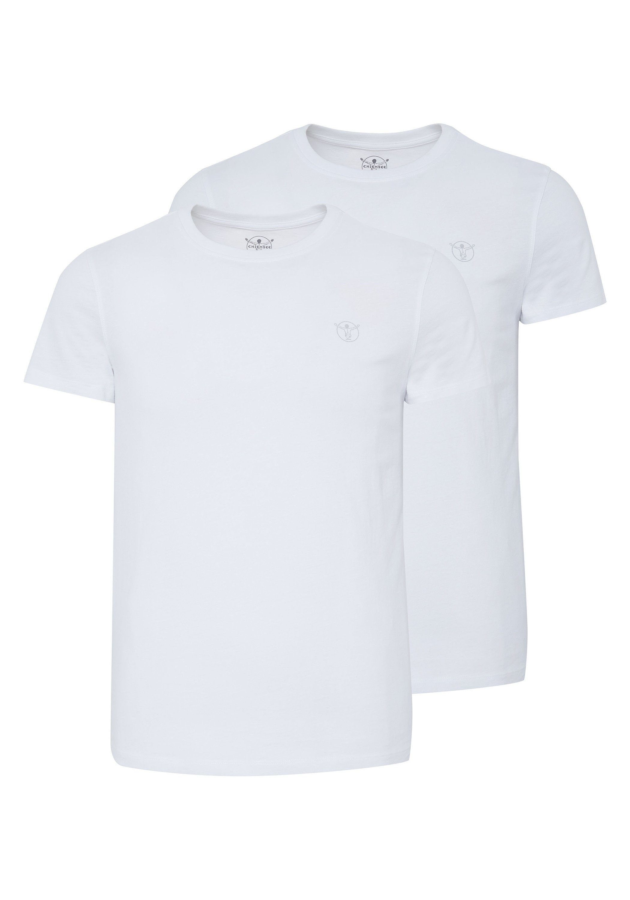 Chiemsee Print-Shirt T-Shirts im Basic-Stil mit Logo 2 Bright White