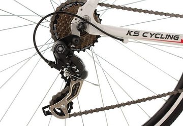 KS Cycling Fitnessbike Lightspeed, 21 Gang Shimano Tourney RD-TX 35 Schaltwerk, Kettenschaltung, für Damen und Herren, Kettenschaltung