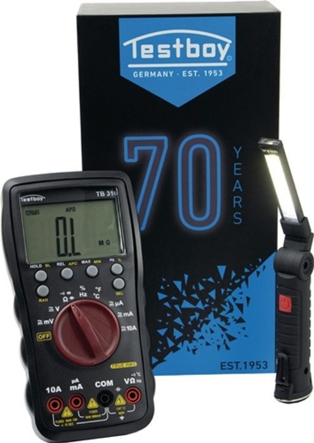 Testboy Multimeter TESTBOY TB 316 Jubi Box Multimeter TB 316 BLACK EDITION 600 mV - 600 V
