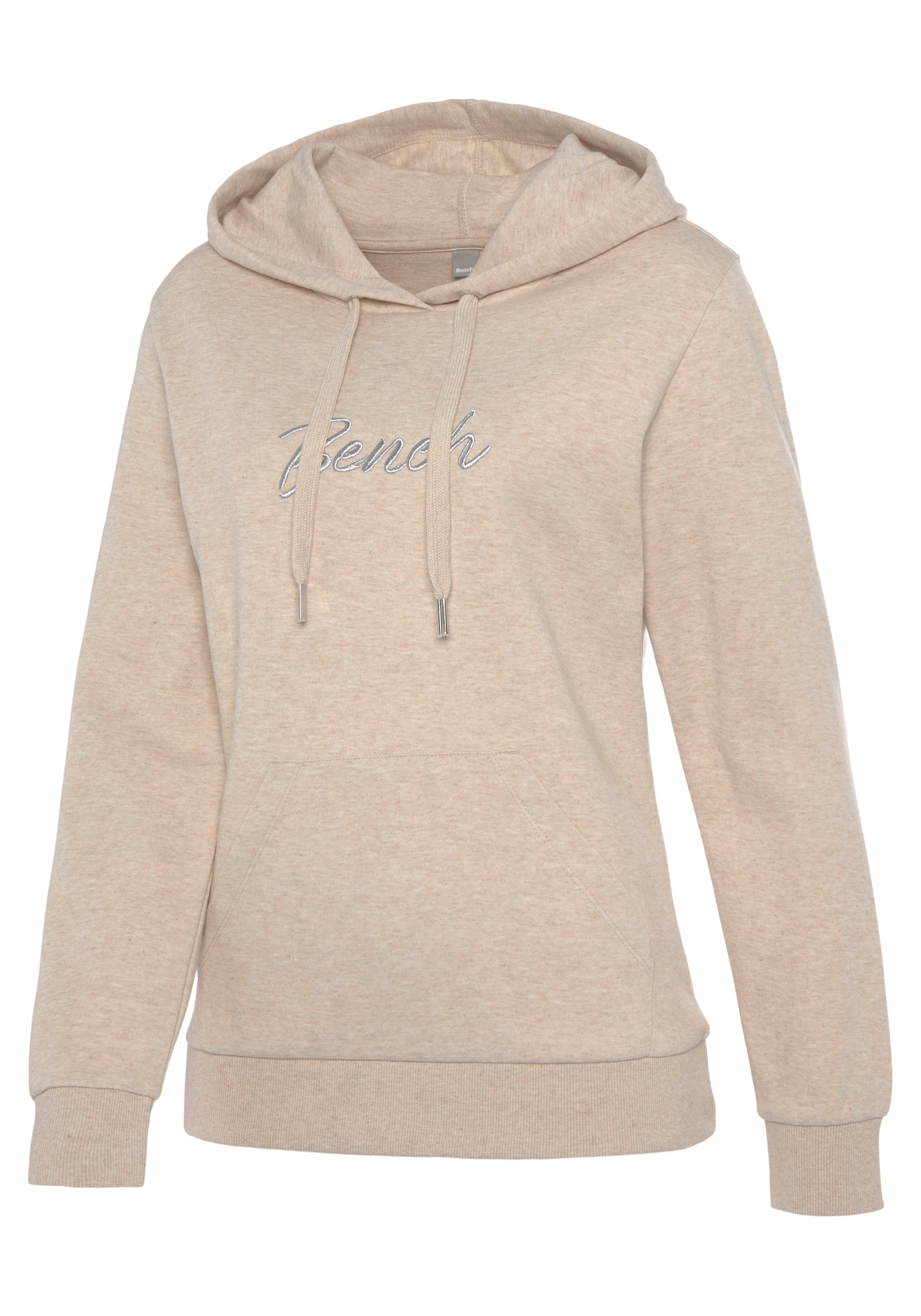 Bench. Loungewear Kapuzensweatshirt mit glänzender Logostickerei, Loungewear, Loungeanzug