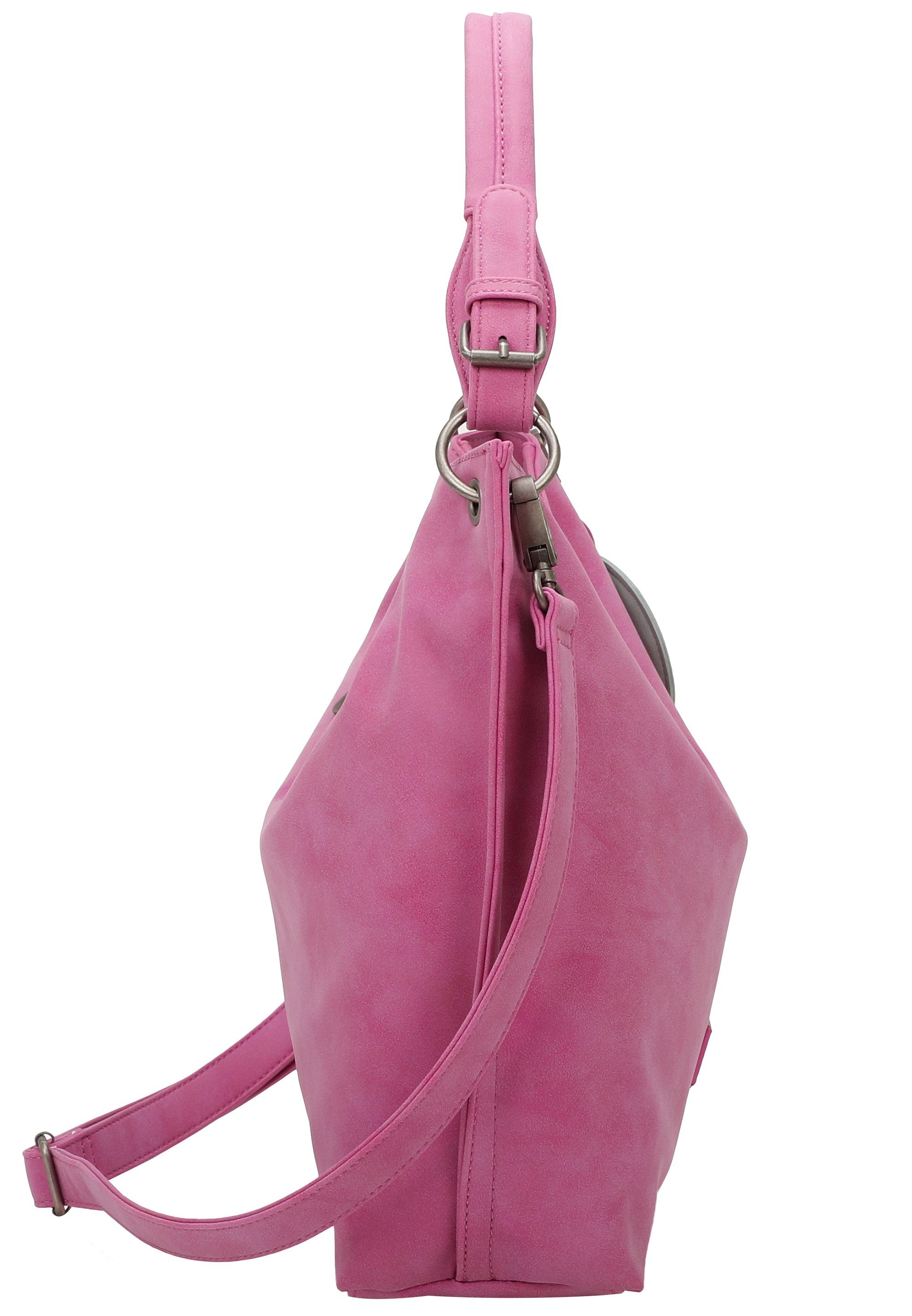 Fritzi aus Preußen Schultertasche Fritzi01N, mit abnehmbarer Schlüsselschlange und Taschenanhänger