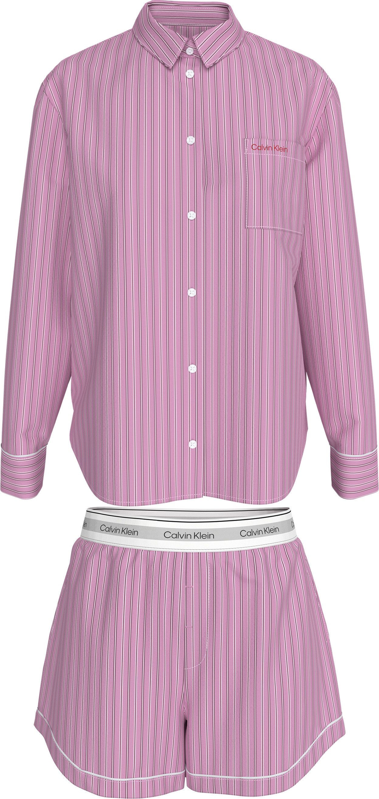 Calvin Klein Underwear Schlafanzug V DAY POPLIN SET Mit elastischem Bund günstig online kaufen