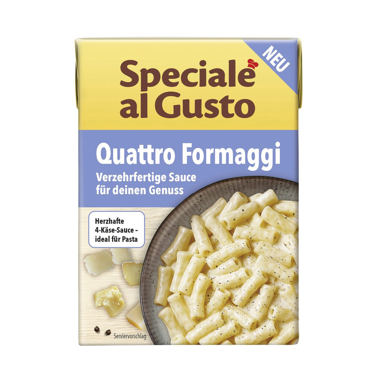 Hengstenberg Saucen, Hengstenberg Speciale al Gusto Quattro Formaggi Packung 400g