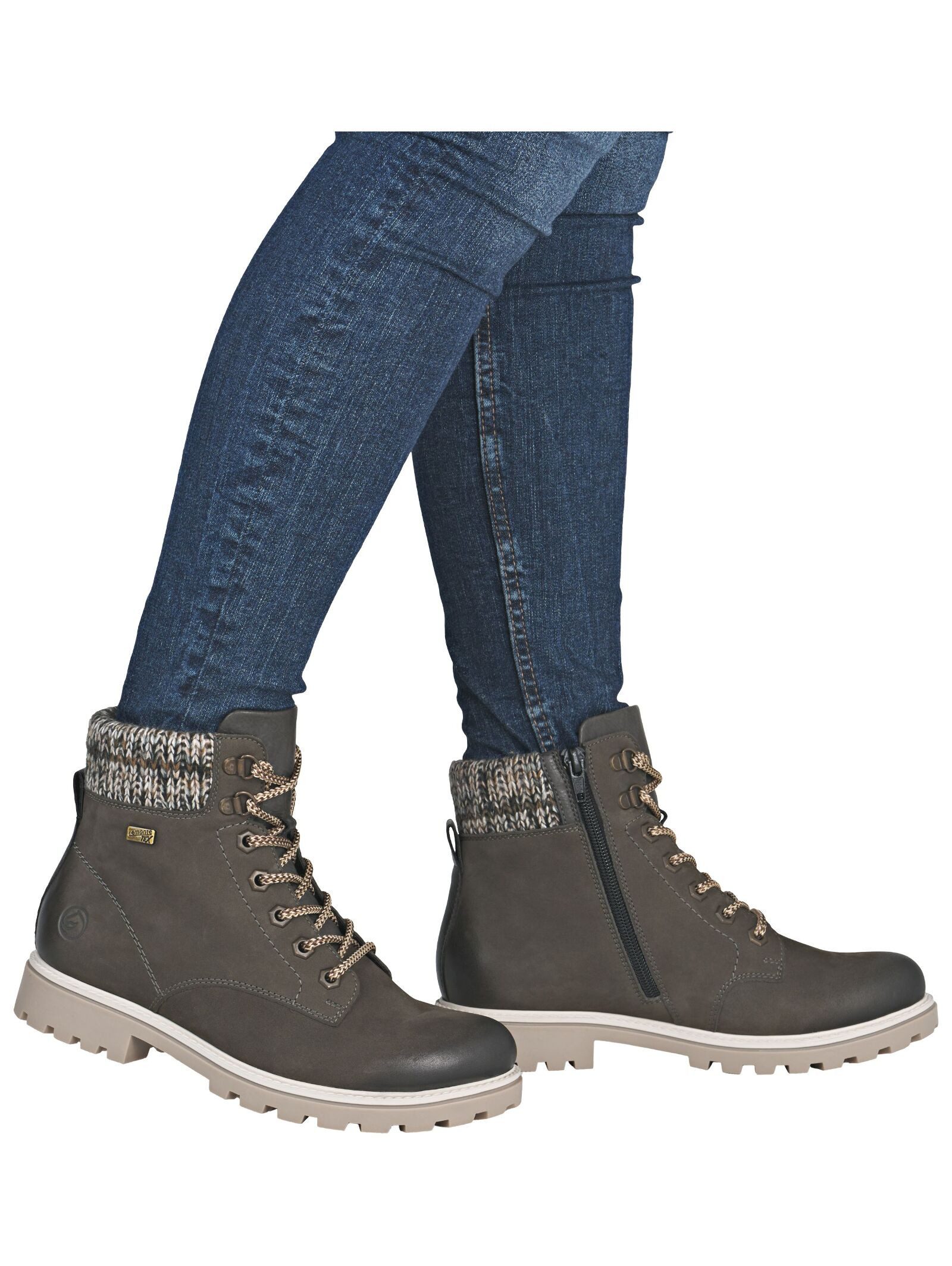 Remonte Remonte Stiefelette Leder/Synthetik Schnürstiefelette