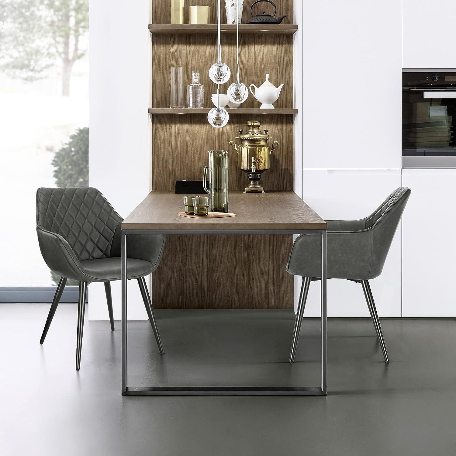 Woltu Esszimmerstuhl (1 St), Polsterstuhl mit Armlehen, Design Stuhl Metall günstig online kaufen