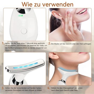 WILGOON Gesichtsmassagegerät Elektrisches Gesichtsmassagegerät Anti-Falten, Hautstraffung & Lifting, mit 3 Modi, EMS Gesichtspflegegerät Gegen Falten für Frauen Männer