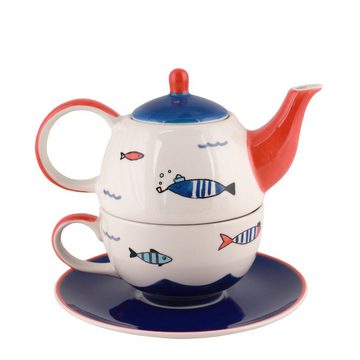 Mila Teekanne Mila Keramik Tee-Set Tea for One Moin Moin, 0,4 l, (Set)