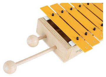 Classic Cantabile Glockenspiel GS-13 Kleines Alt-Glockenspiel für Kinder, Inkl. ein Paar Holz-Schlägel, Diatonisch mit 13 Tönen (c2 - a3)