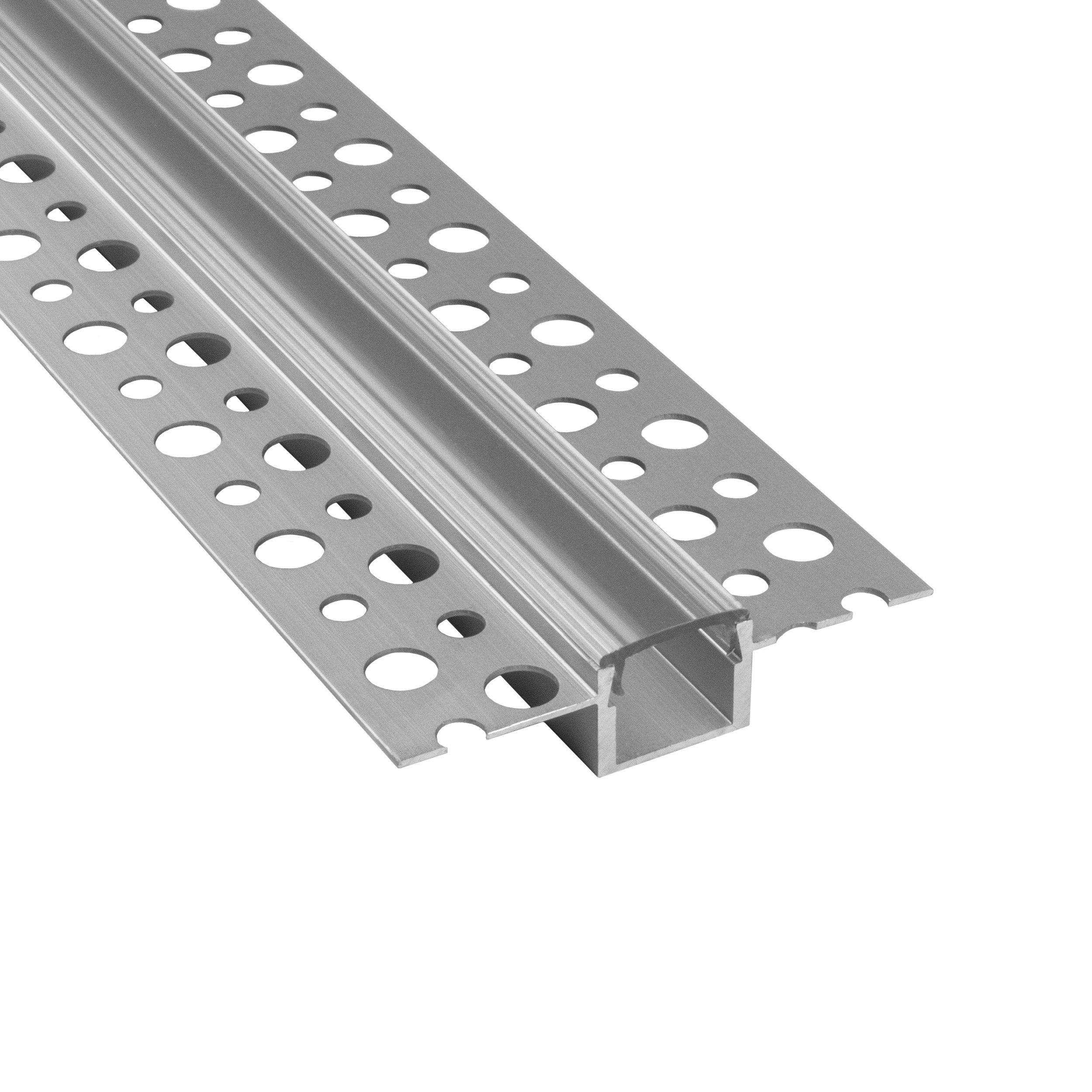 tktrading24 LED-Stripe-Profil T77 LED Alu Premium Unterputz Profil Trockenbau 11mm silber