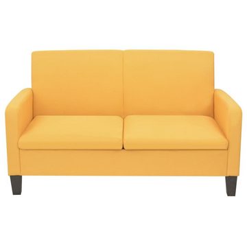 vidaXL Sofa 2-Sitzersofa 135 x 65 x76 cm Gelb